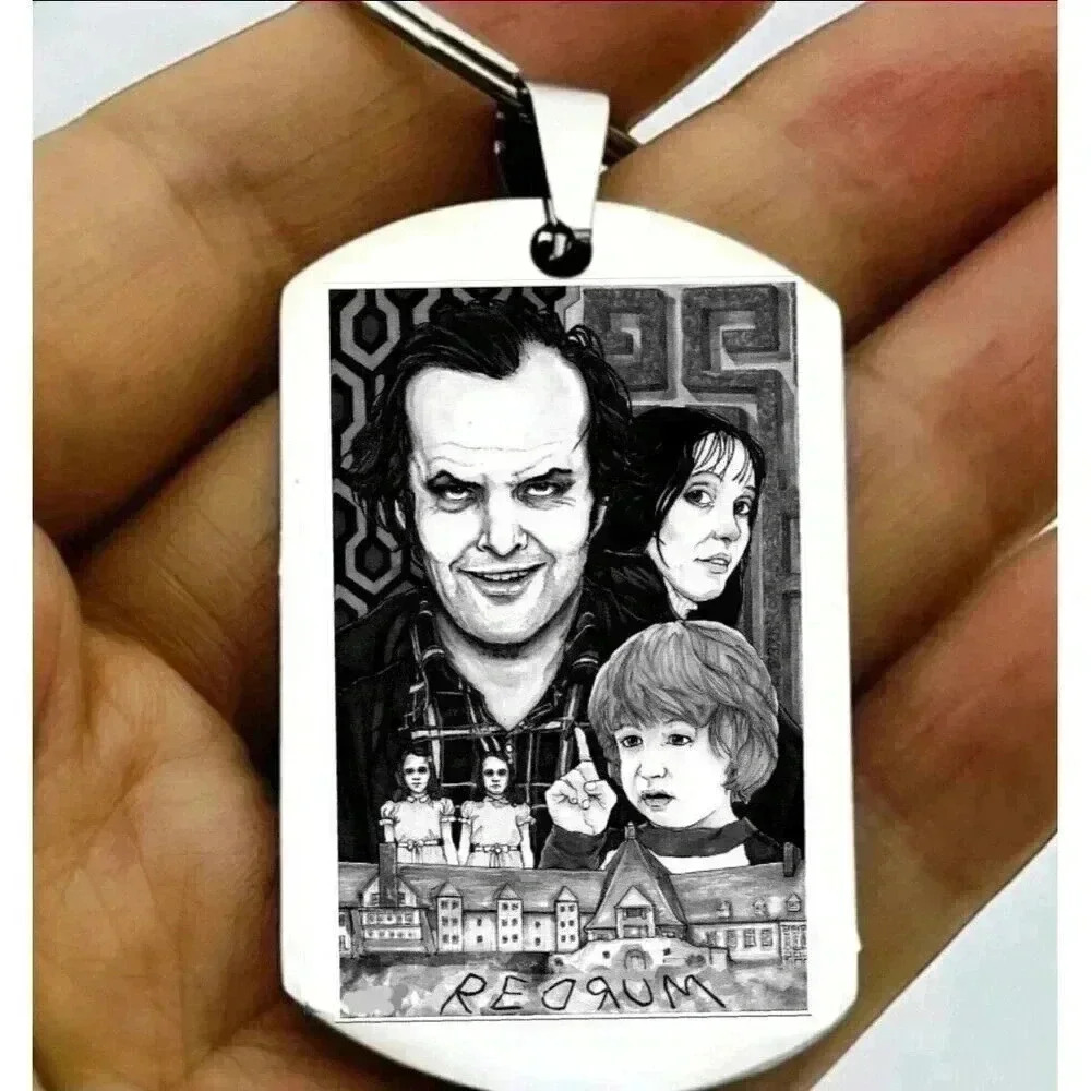 Horror Movie Shinning Scary Halloween Killer Keychain